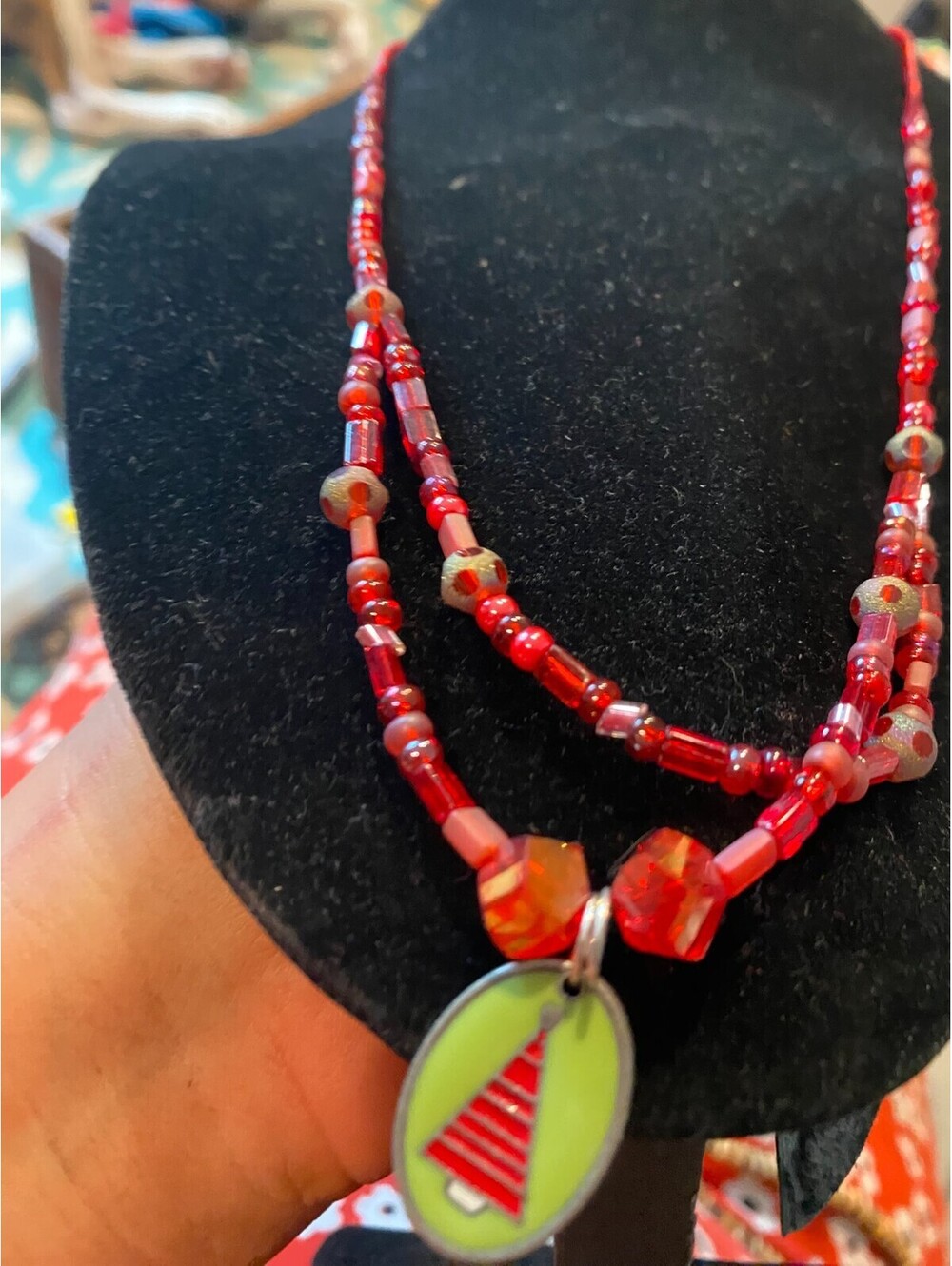 vintage boho statement necklace